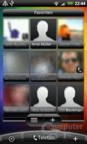 Desire-Homescreen (Kontakt-Favoriten)