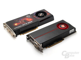 Testgrafikkarten Radeon HD5850 und GTX285 OC