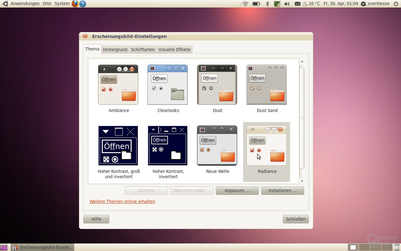Ubuntu 10.04 – Themes