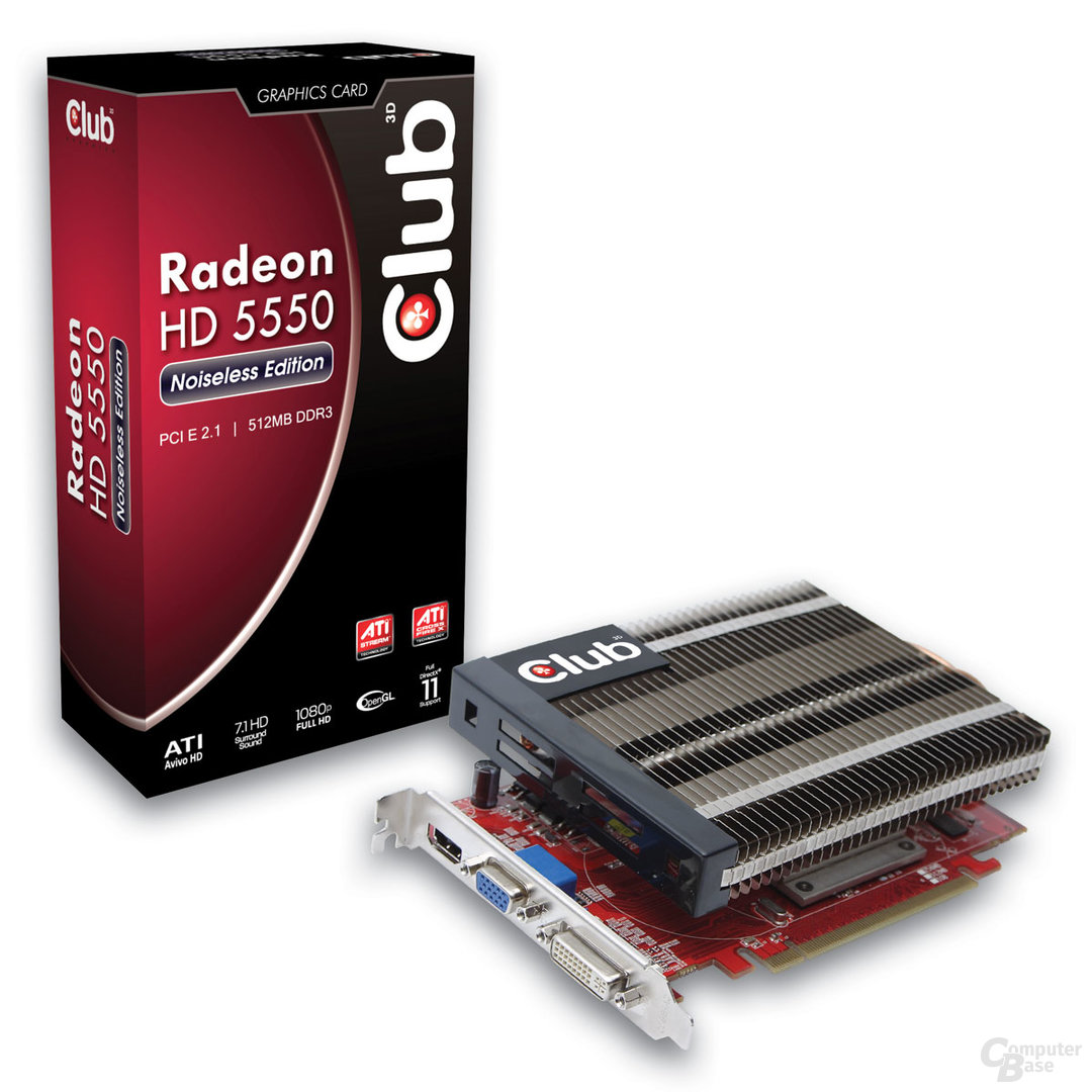 Club 3D Radeon HD5550 Noiseless Edition