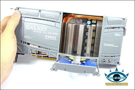 Galaxy/KFA² GeForce GTX 470 mit Klapp-Lüfter