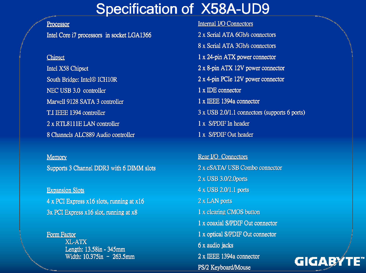 Gigabyte GA-X58A-UD9