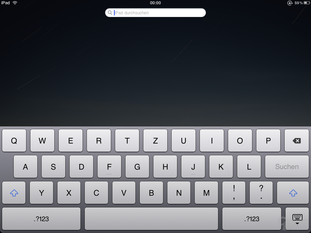 Gelungen: Das iPad-Tastaturlayout