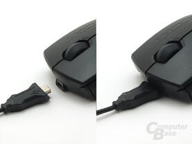 Optionales Kabel als Ladestation
