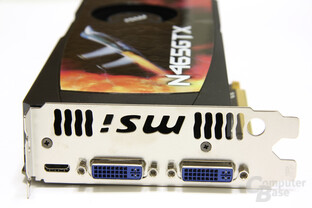 GeForce GTX 465 Slotblech