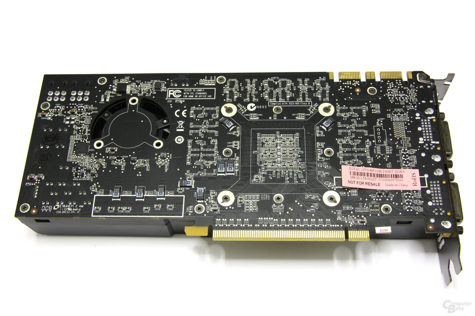 GeForce GTX 465 Rückseite