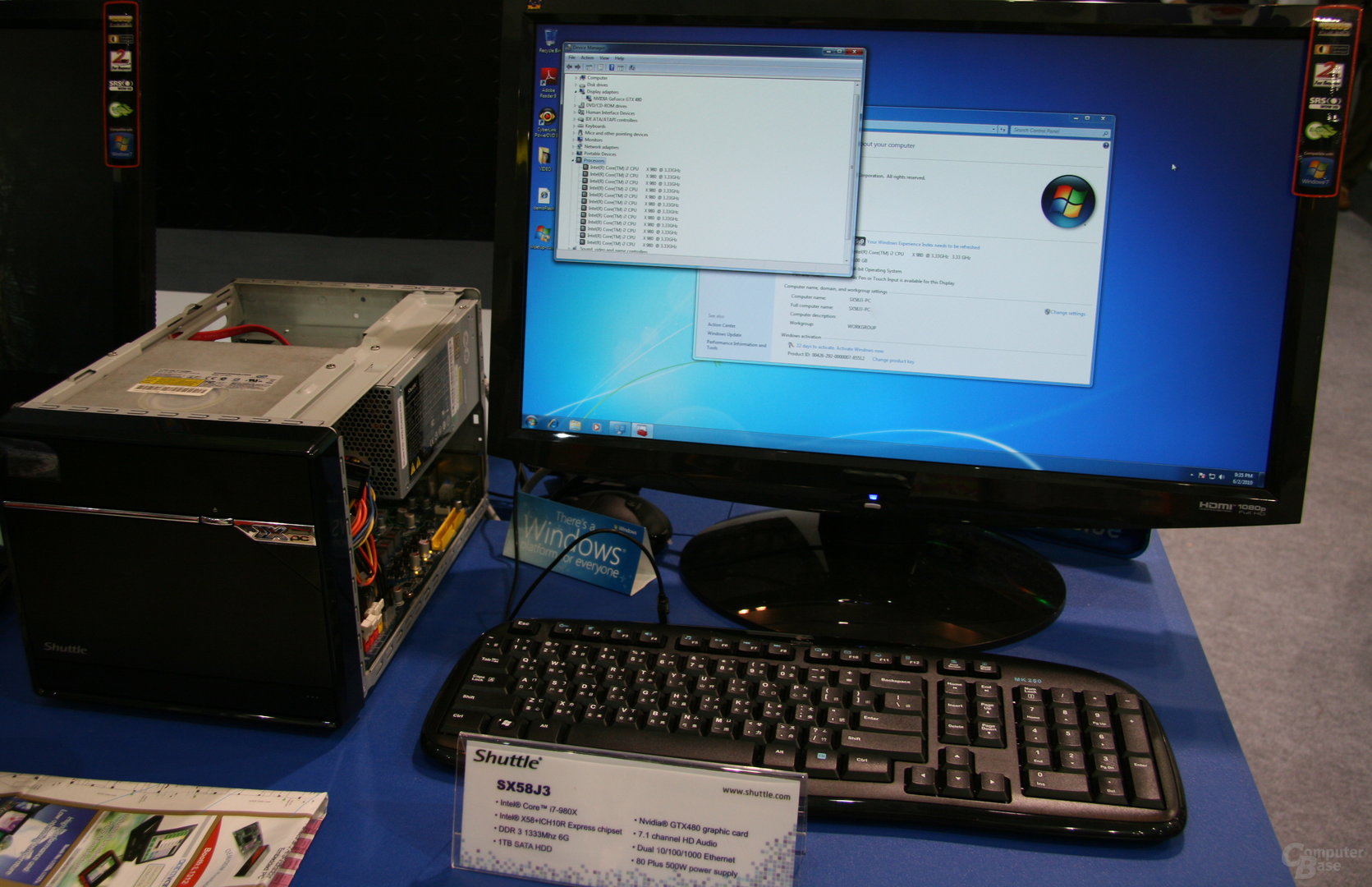 Shuttle-Barebone mit Hexa-Core-CPU und GTX 480