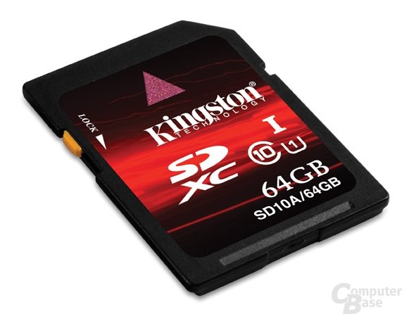 SDXC-Class-10-Karte mit 64 GB von Kingston