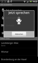 Mikrofon-Symbol zeigt Lautstärke der Spracheingabe an