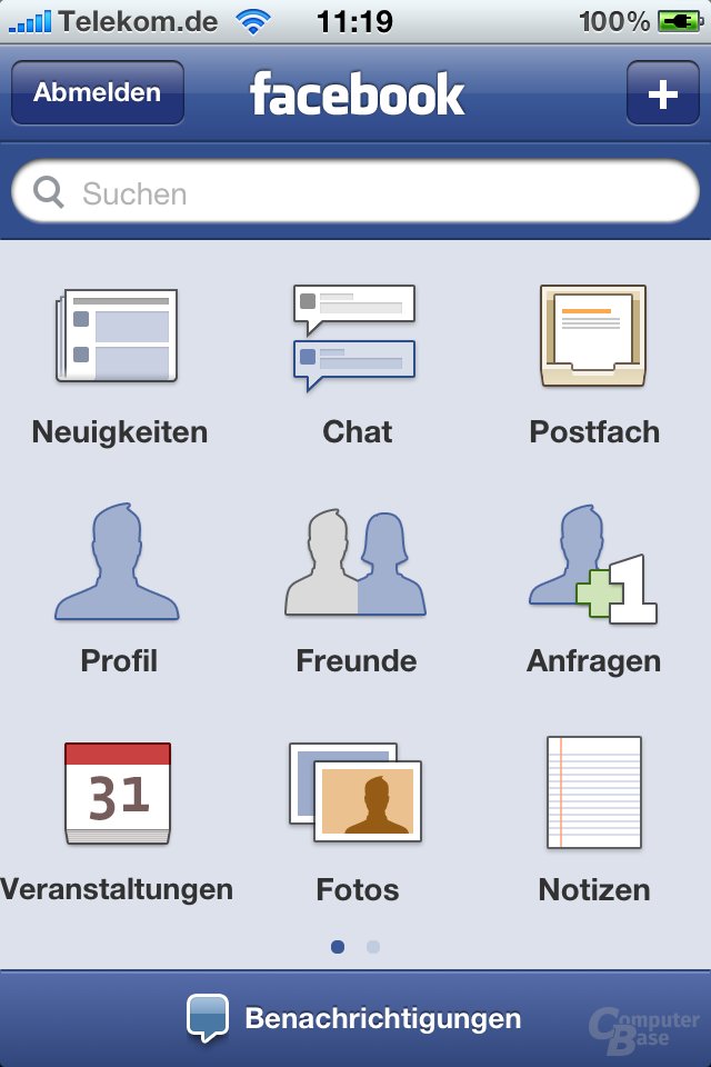 iPhone 4: Facebook-App