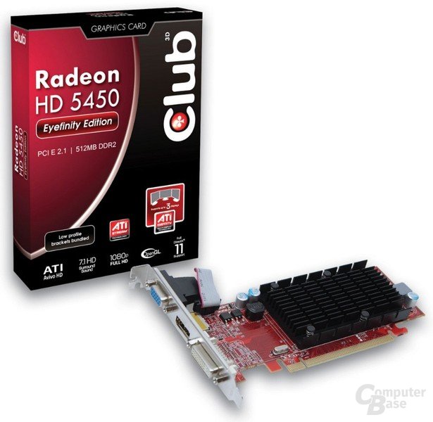 Club 3D Radeon HD 5450 Eyefinity 3 Edition