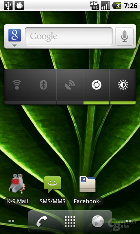 Android 2.2: Echter Home-Screen