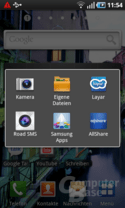 Samsung Galaxy S: Meistgenutzte Apps