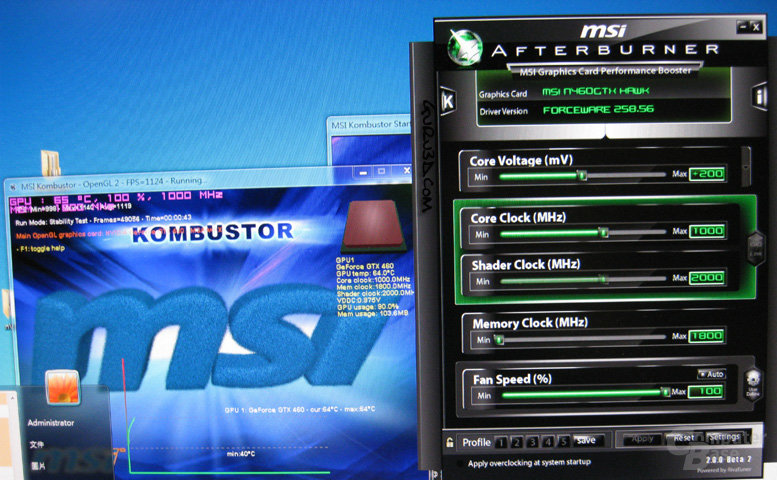 MSI GeForce GTX 460 „Hawk“ mit 1 GHz Chiptakt