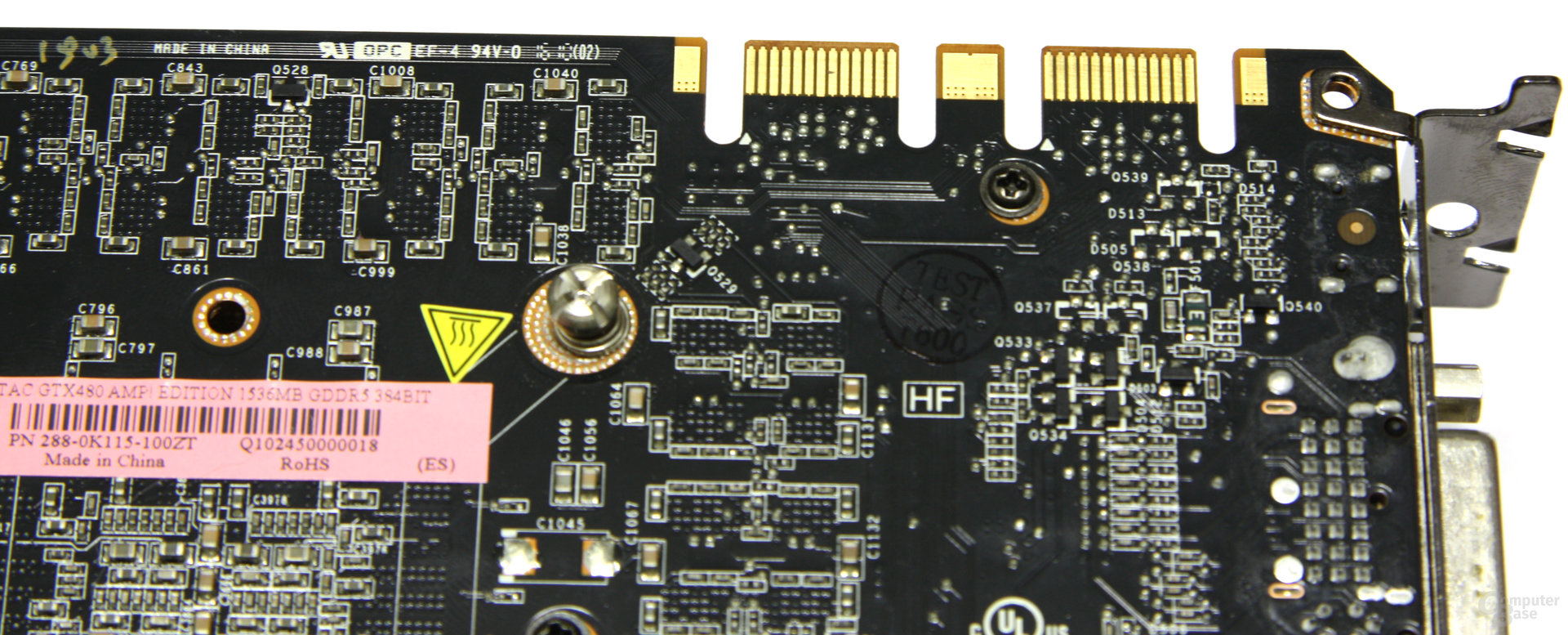 GeForce GTX 480 AMP! SLI-Anschlüsse