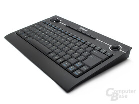 Ungewöhnliche Keilform der Tastatur