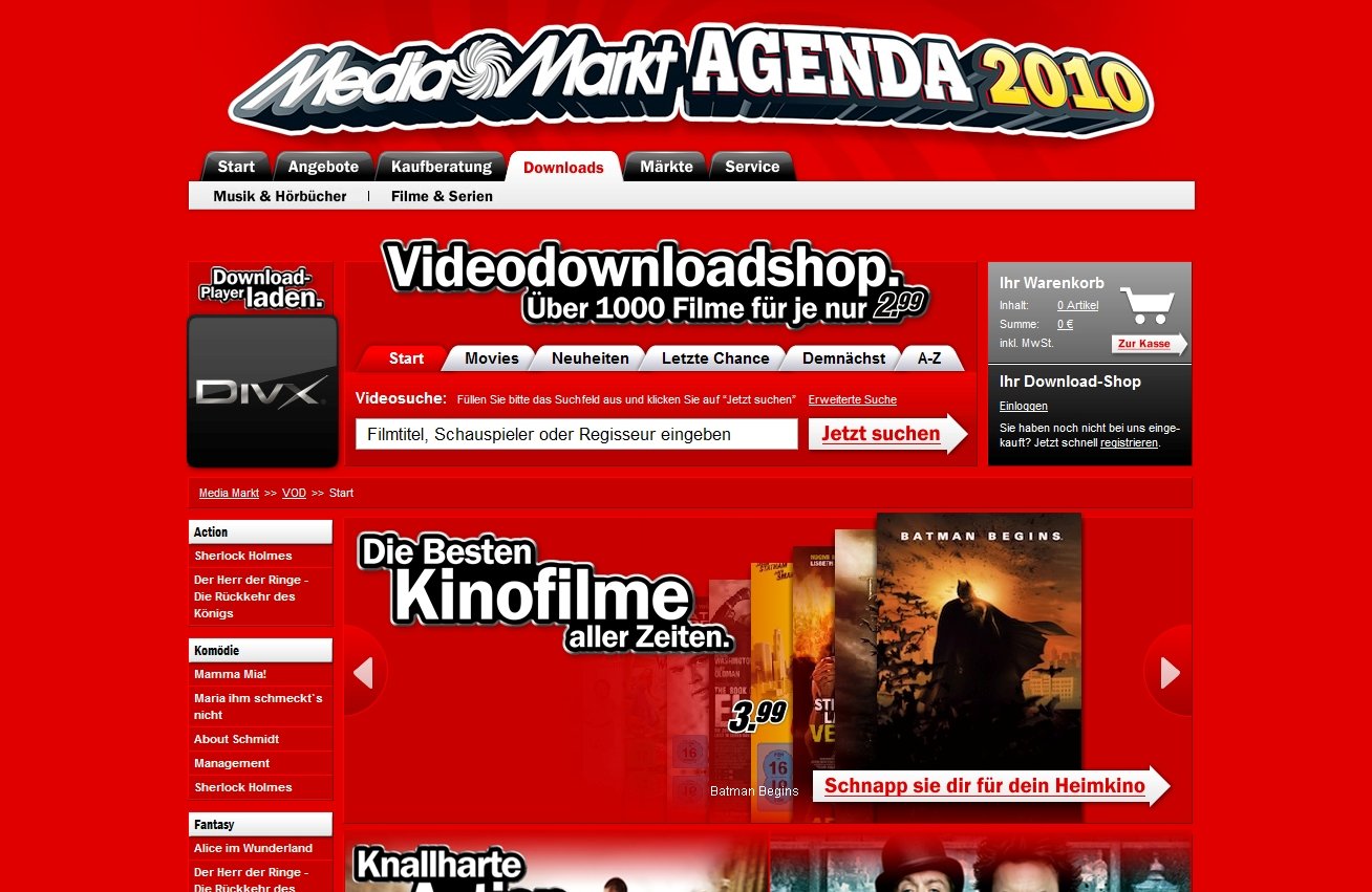 Media Markt Video-on-Demand-Portal