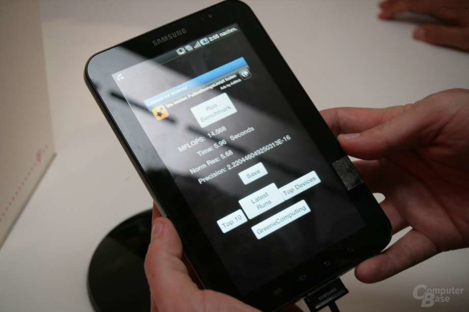Samsung Galaxy Tab – Benchmark
