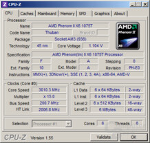 AMD Phenom II X6 1075T mit geringerer Spannung