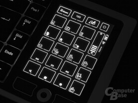 Touchdisplay: Multimediatasten