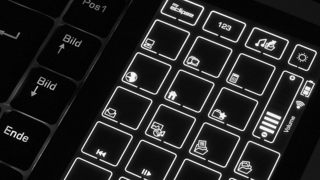 Saitek Eclipse Wireless Litetouch im Test: Edel-Tastatur mit Touchpanel