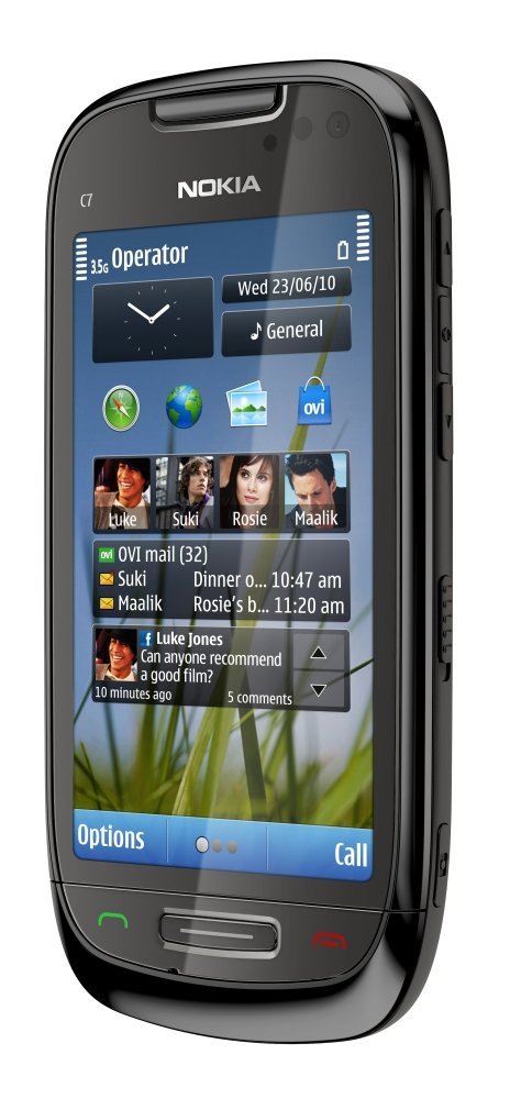 Nokia C7: Vorderseite