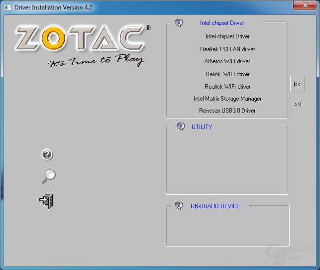 Zotac H55-ITX WiFi – Software