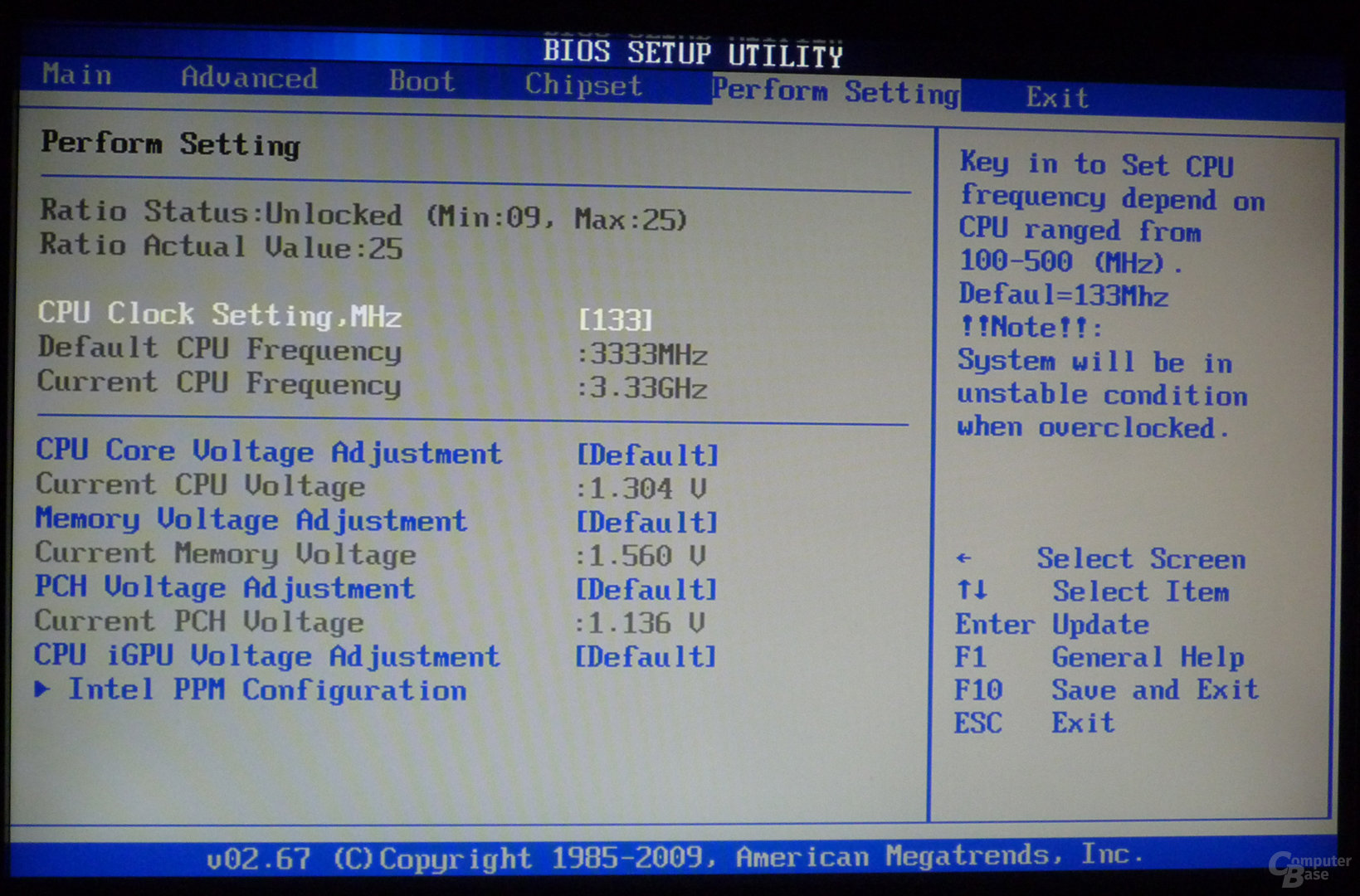 Zotac H55-ITX WiFi – BIOS