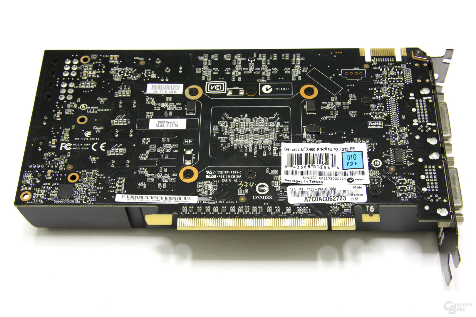 GeForce GTX 460 SC EE Rückseite