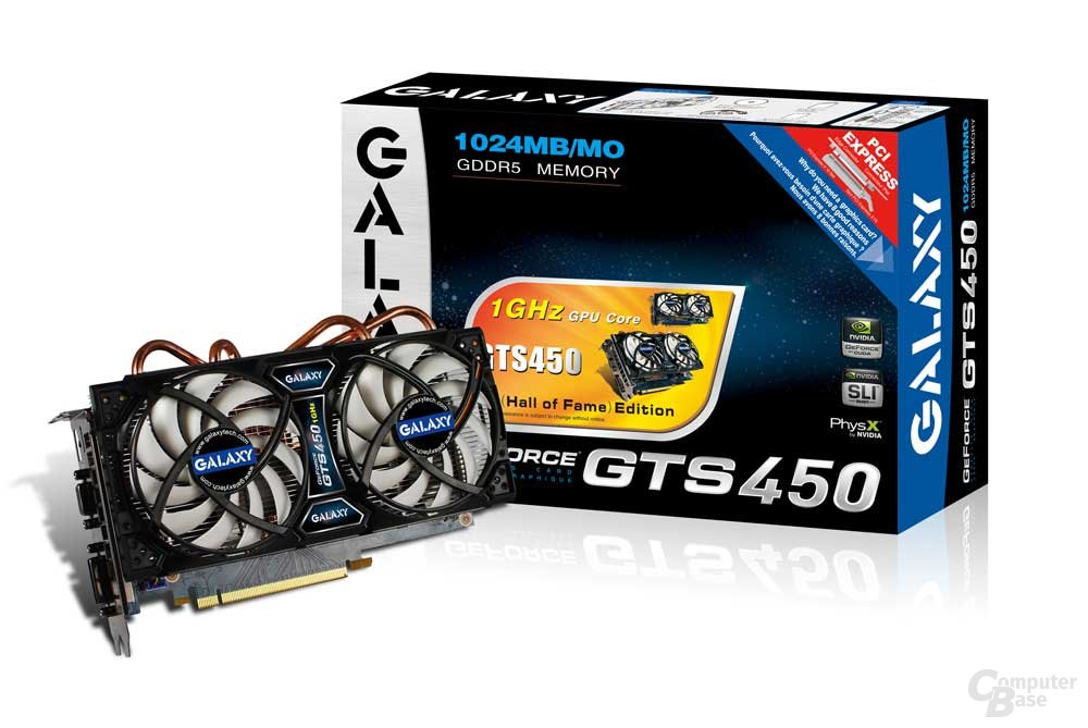 Galaxy GeForce GTS 450 Hall of Fame