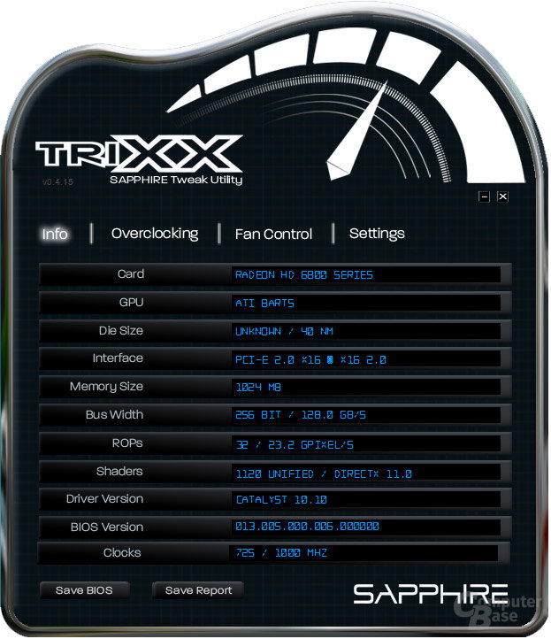 Sapphires Radeon-Tool „TriXX