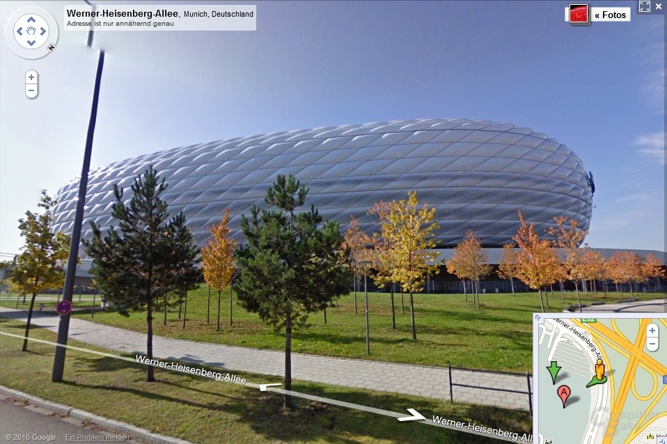 Allianz-Arena in München (Google Street View)