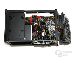 Silverstone SST-SG07B Sugo – demontierter 180-mm-Lüfter