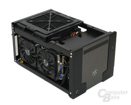 Silverstone SST-SG07B Sugo – Innenraum mit Nvidia 9800 GTX+