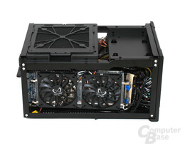 Silverstone SST-SG07B Sugo – Innenraum mit Nvidia 9800 GTX+