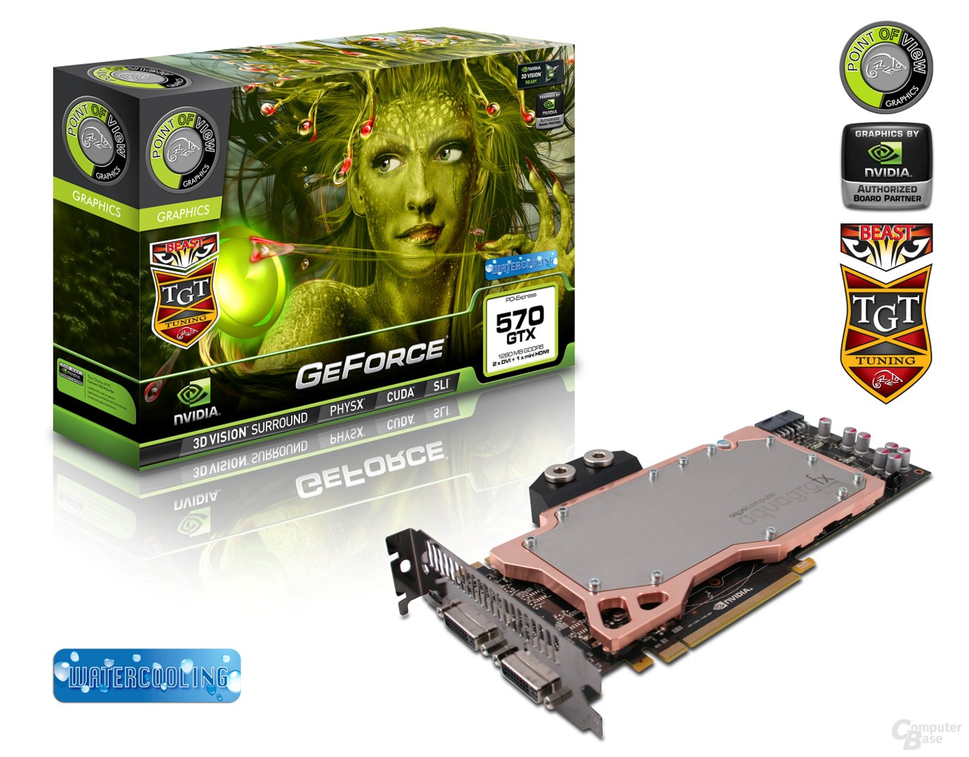 Wassergekühlte POV/TGT GeForce GTX 570 “Beast”