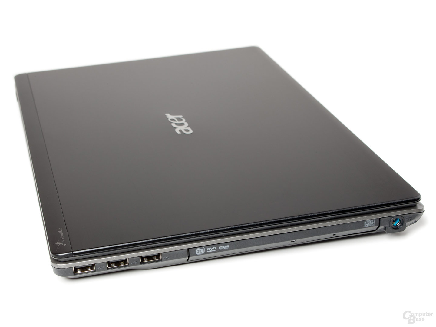 Acer Aspire Timeline X 5820TG: DVD-Laufwerk und Anschlüsse