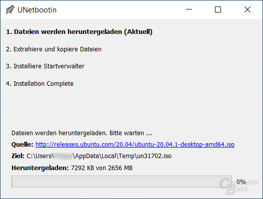 UNetbootin Windows – Downloading Files