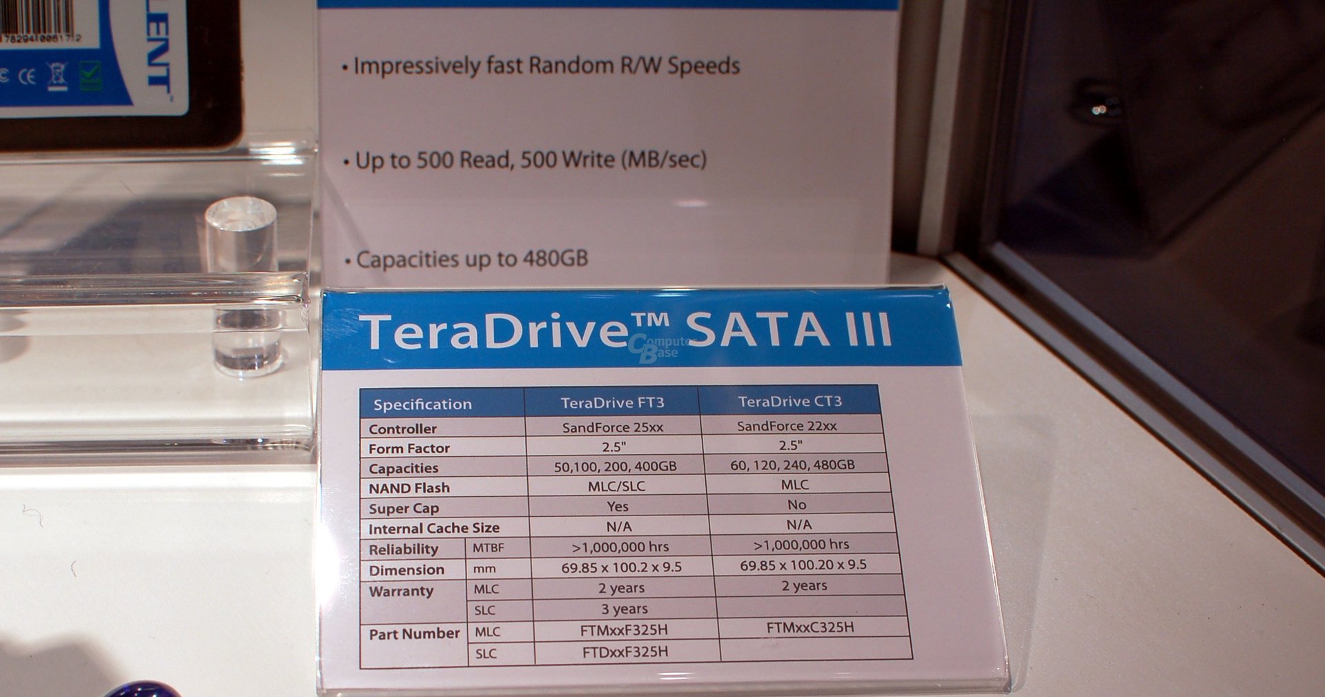 TeraDrive mit neuen SandForce-Controllern