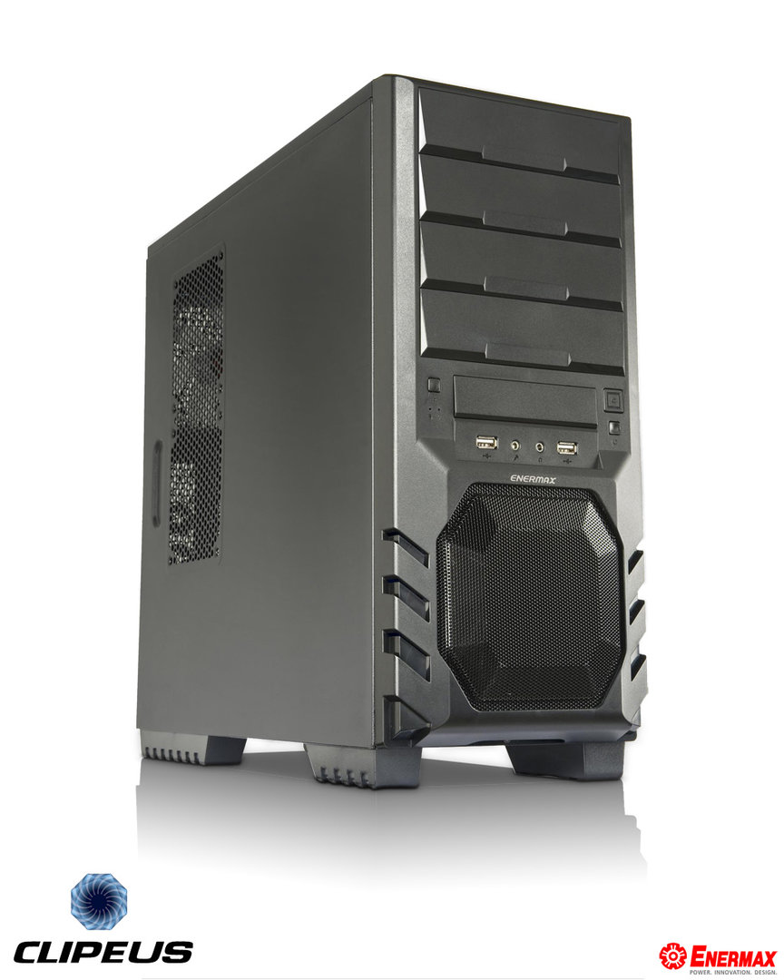 Enermax Clipeus ECA3210-B mit Mesh-Frontfenster