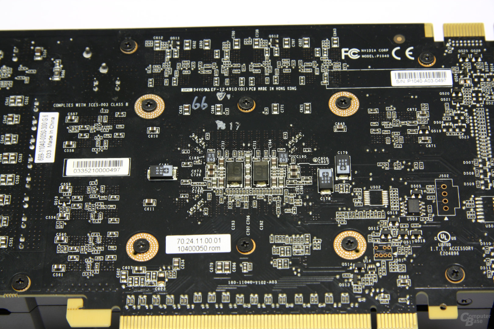 GeForce GTX 560 Ti GPU-Rückseite
