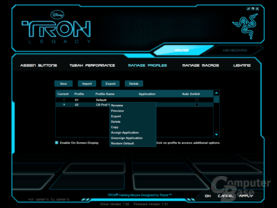 Tron-Treiber: Profilmanager