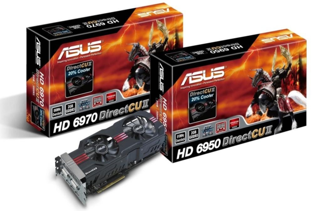 Asus HD 6950 und HD 6970 DirectCU II
