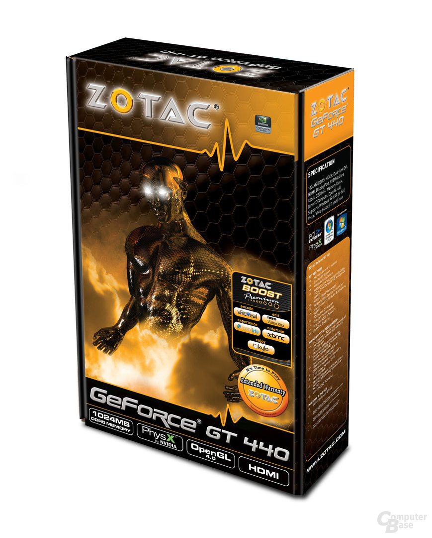 Zotac GeForce GT 440 mit 1.024 MB GDDR5