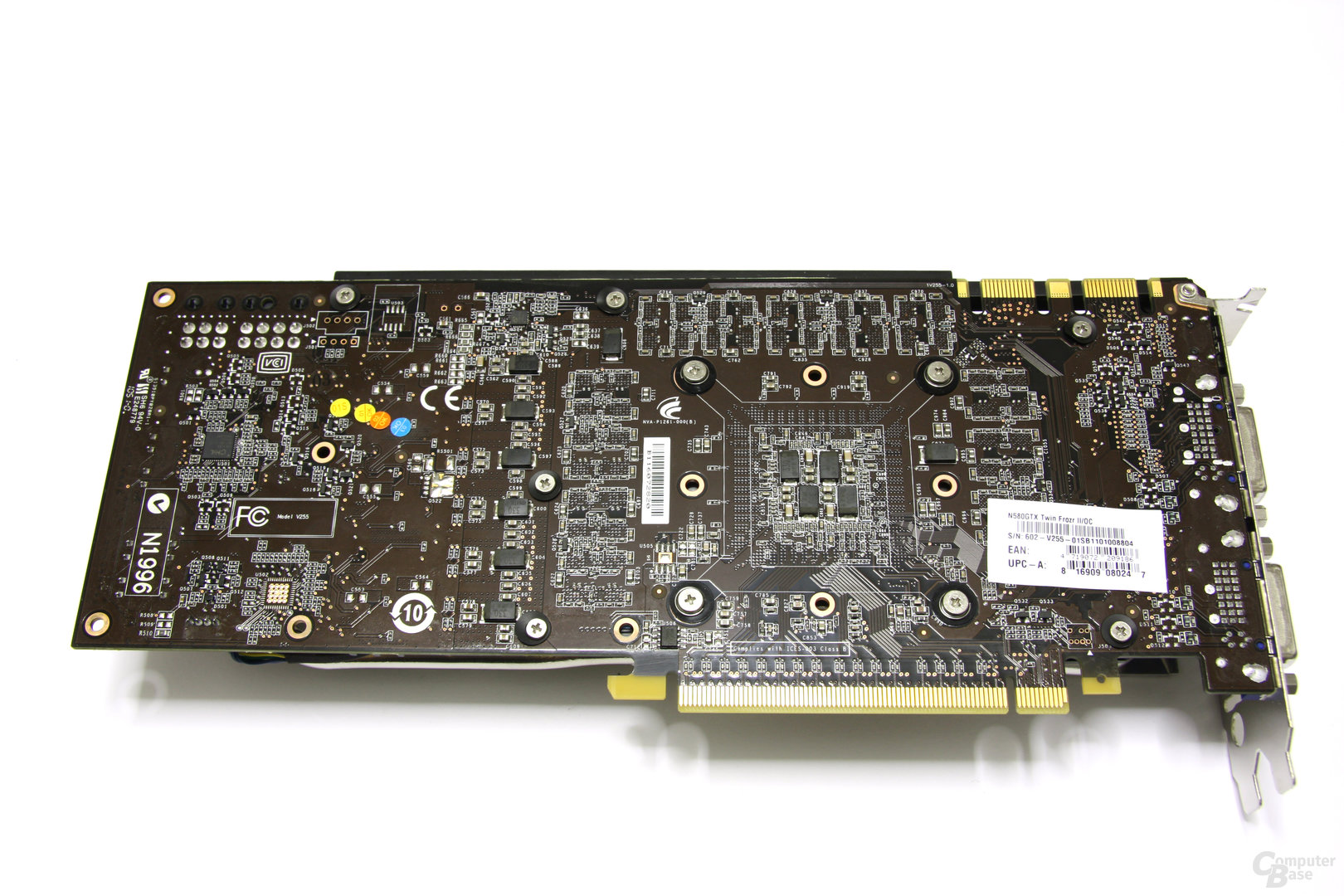 GeForce GTX 580 TFII OC Rückseite