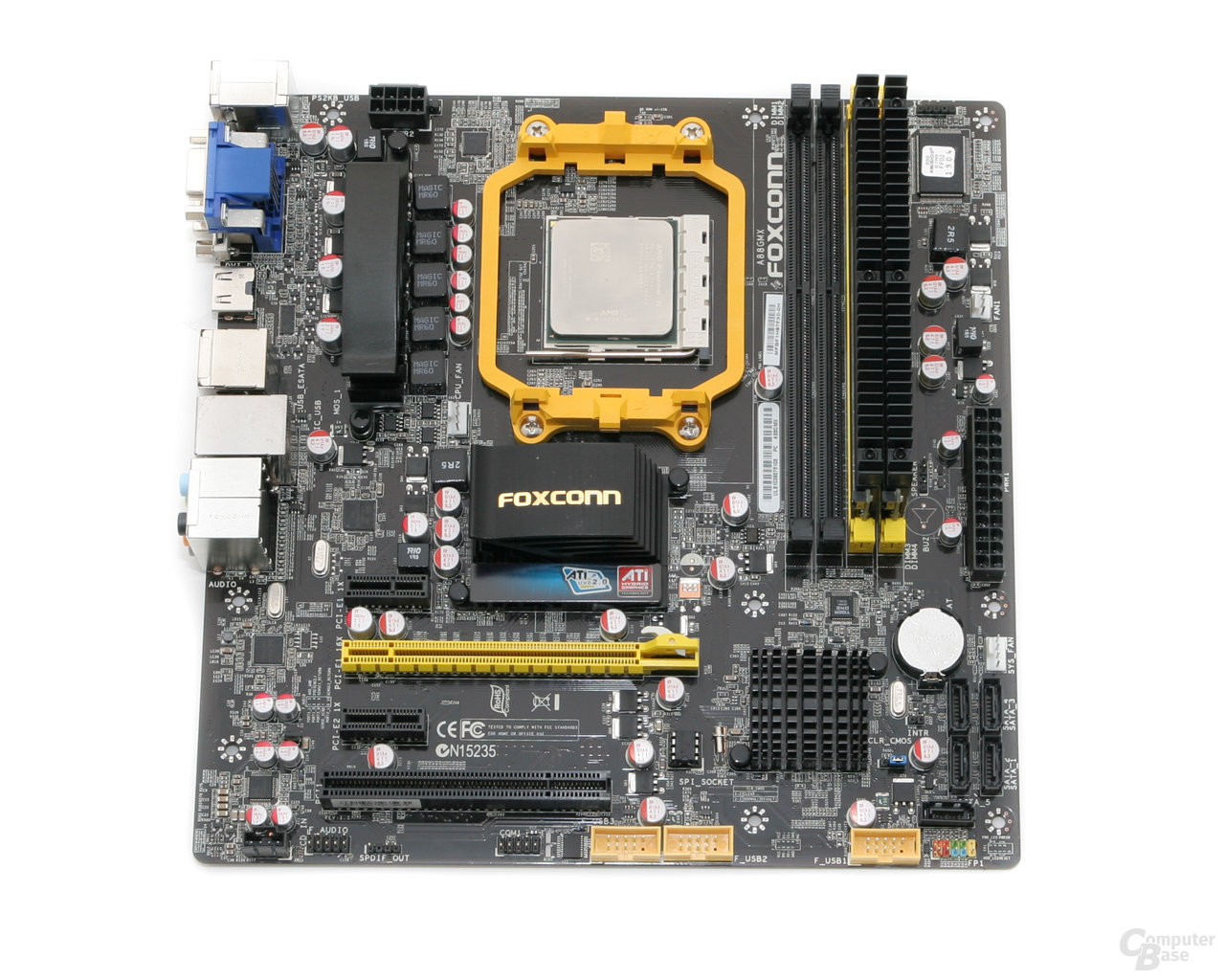 Foxconn A88GA-S mit CPU und RAM