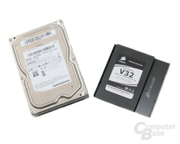 Samsung SpinPoint F3 und Corsair Nova V32