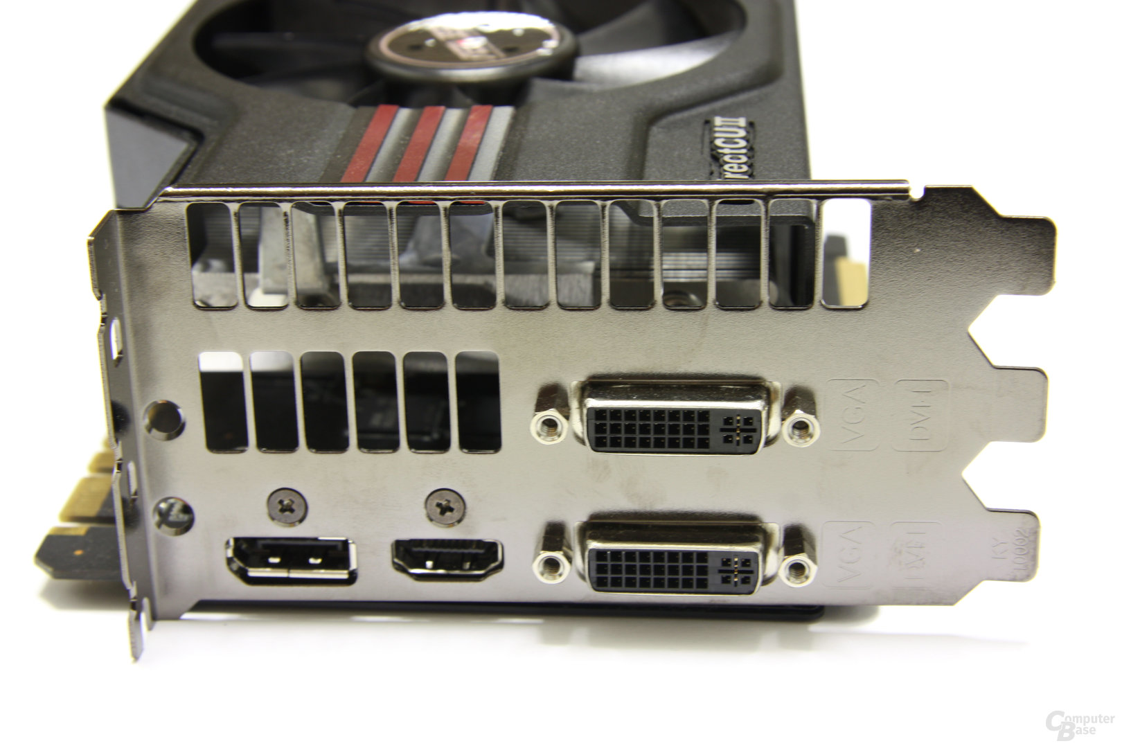 GeForce GTX 570 DirectCU II Slotblech