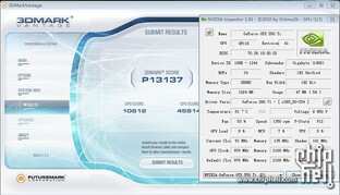 GTX 550 Ti mit 970 MHz im 3DMark Vantage