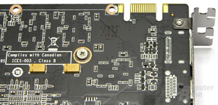 GeForce GTX 550 Ti AMP! SLI-Anschluss